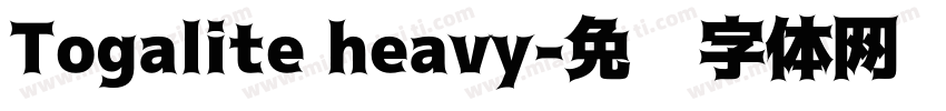 Togalite heavy字体转换